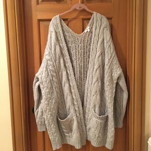 Grey Nordstrom (BP) knit cardigan-Size XXL